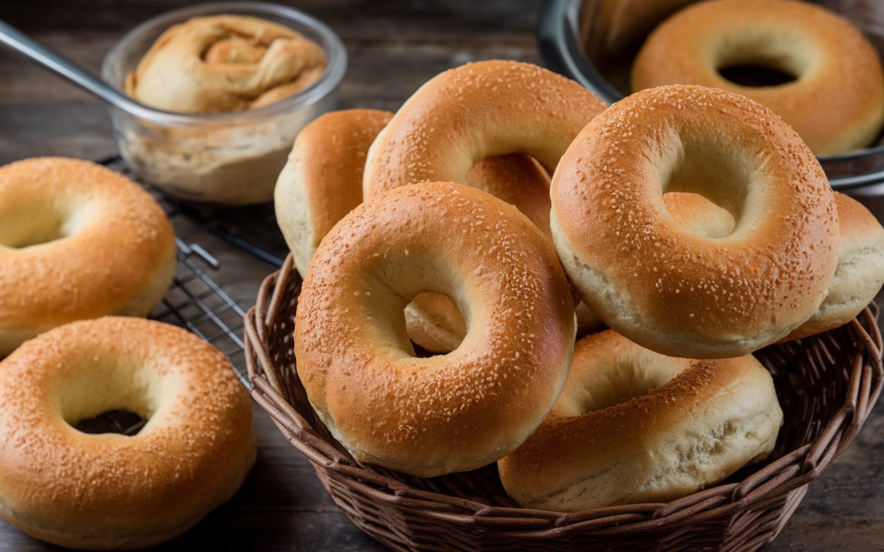 Sourdough Bagels